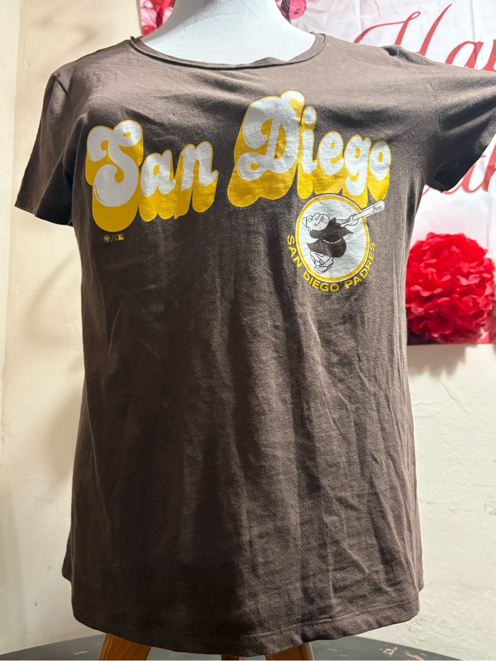 '47 Brown Tee with Signature Hem Tag
